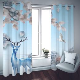 Customise animal curtain bedroom living room kitchen High-quality decoration window curtains