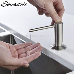 Built In Solid Brass Bronze Soap Dispenser Smesiteli Design Easy Installation - Well Built and Brushed Nickel ORB Sturdy Y200407