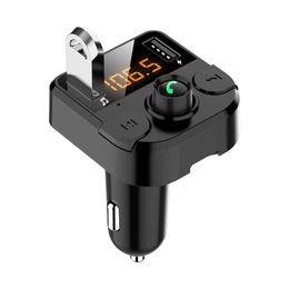 Dual USB car charger with FM transmitter Bluetooth hands-free FM modulator car charger for phones
