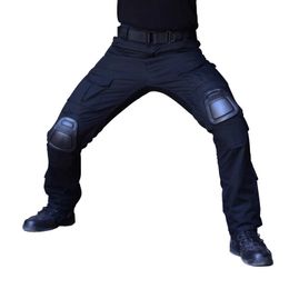 Abbigliamento tattico mimetico Pantaloni militari con ginocchiere Pantaloni cargo tattici da uomo Soldato Pantaloni dell'esercito americano Paintball Airsoft 201106