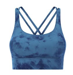 Cross Back Yoga Tank Camis Sports Bra High Strength Running Fiess Sexy Shockproof Upper Support Women Underwears Tops Gym Clothes