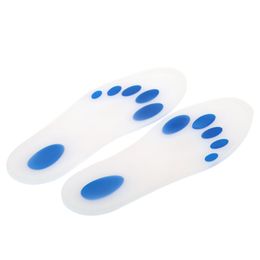 1 Pair Soft Silica Gel Insoles Cushion Anti-slip Sneaker Leather Shoe Pads Feet Care Protector