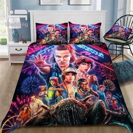 Hot Horror Movie Stranger-Things 3D Bedding Set Printed Duvet Cover Set Twin Full Queen King Size Dropshipping 201211