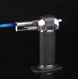 1300'C Metal Refillable Butane Torch Lighter Windproof Jet Flames Kitchen Brulee Culinary Micro Torch Lighters Tools No Gas Camping Gift