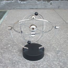 1Piece Kinetic Art ! Mobile Milky Way Gizmos Perpetual Motion Spherical Pendulum Revolving Desk Orbital Toy 201201