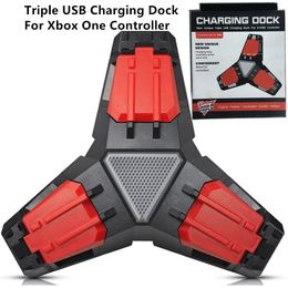 wholesalers xbox one game NZ - SYYTECH Unique Triple USB Chargers Charging Dock Stand for Xbox One Controller Game Accessories Repair Parts Replacement
