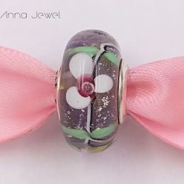 DIY Charm Bracelets  jewelry pandora murano spacer for bracelet making bangle ENCHANTED GARDEN Glass bead for women men birthday gifts wedding party 797014