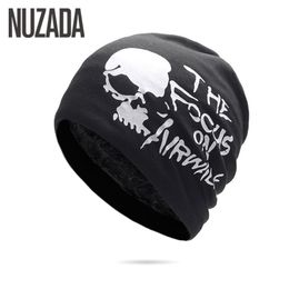 NUZADA Winter Hats For Men Women Skullies Beanie Hat Hedging Cap Men's Plus Fluff Double Layer Fabric Warm Winter Caps Beanies Y201024