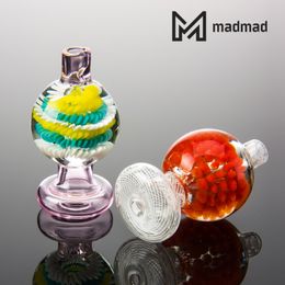 Colorful Smoking Glass Carb Cap D=26mm Fit Quartz Banger Nail Accessories for Bongs Pipes Oil Wax Rig