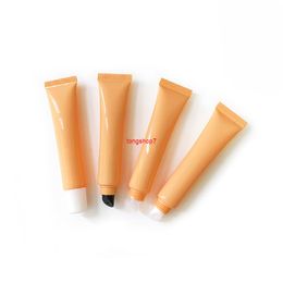 20ml Empty Plastic Lipgloss Tubes Orange Cosmetics Container Eye Cream Bottle Travel Refillable 100pcs/lotshipping