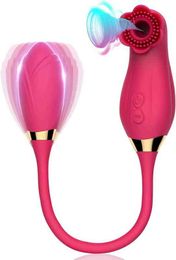 NXY Vibrators 10 Frequency Women's Sucking Vibrating Egg Skipping Rose Clitoris Masturbation Rod Magnetic Suction Charging Fun Adult Products 0208