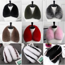 women real fur scarf 2020 new long natural genuine fur scarves shawl rings