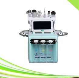 newest 6 in 1 spa micro dermabrasion blackhead removal ultrasonic skin scrubber hydrodermabrasion facial machine