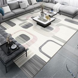 New Arrival Geometric abstract living room carpet Nordic modern minimalist floor mat light luxury home European coffee table rug 201212