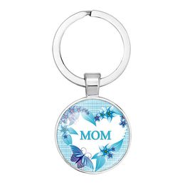 Mom I Love You Keychain Letter Keyring Time Gem Glass Keychain Mother's Day Gift Hot Sale Keyring