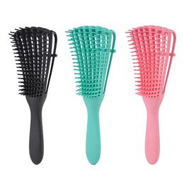 Detangling Brush for Curly Hair Non-slip Rubber Octopus Hair Brush Comb Scalp Massage Brushes Bathroom Accessories