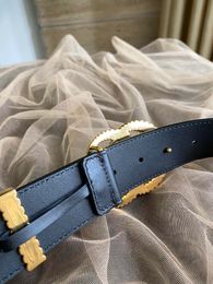 Hot best quality black genuine leather torchon gold buckle women belt with box men designers belts men belts designer belts 051