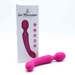 NXY Vibrators Tibe full automatic vibrating AV massage stick women's fun masturbation products sex double head strong 0222
