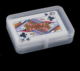 Transparent Playing Cards Plastic Box PP Storage Boxes Packing Case (CARDS width less than 6cm) SN1742