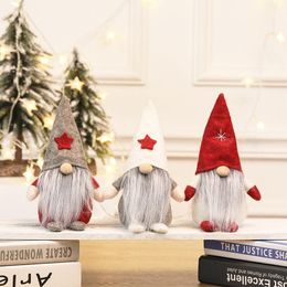 Christmas Decorations 2021 Standing Plush Gnome Doll Swedish Santa Home Holiday Decoration Ornaments1