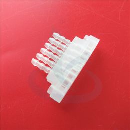 Inkjet Printer Ink Tube Connector For EPSON 7908 9908 7710 9710 7910 9910 6 ways Ink pipe hose clips plastic device 4x3mm 4x2.5mm