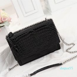 High quality luxury handbags purses crocodile style flap bag women chain shoulder bags fashion designer crossbody bag
