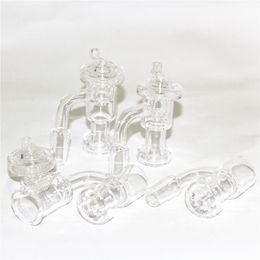 smoking Set Quartz Terp Vacuum Banger Nail Dabber Domeless Slurper Up Oil Nails With Bubbler Cap 14mm 18mm Water Pipes Glass Bong