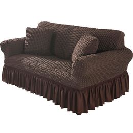 bubble cover sofa with armrests cloth Bubble gauze universal cover skirt all-inclusive sofa cushion cover 201119