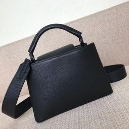 10A L Bag M55855 CAPUCINES BB Taurillon Leather Totes Handbags worn cross-body bag Tone-on-tone matte hardware glossy calfskin shoulder