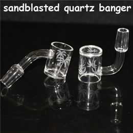 new printed Quartz banger with sandblasted leaves with thick bottom,or other picture desings smoking accessories silicone dad mat
