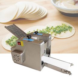 220v/110v automatic stainless steel commercial bun wonton wrapper machine dumpling wrapper machine spring roll dough wrapper machine round,