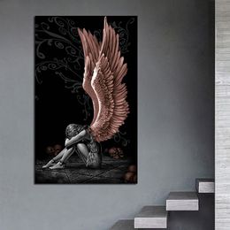 Large Size 5D DIY Diamond Painting Angels And Demons Diamond Embroidery Sale Full Square/Round Drill Diamond Mosaic Decor Gift 201112