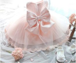 Wholesale- 1 Years Birthday Toddler Girl Baptism Dress Christams Costumes Newborn Baby Princess Vestido Kids Gift Christening Wear Dresses1