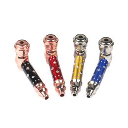 Colorful Cool Skull Portable Removable Dry Herb Tobacco Holder Innovative Design Filter Smoking Tube Non-slip Handpipe Cigarette DHL