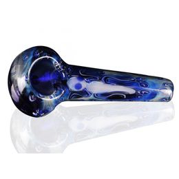 Colourful Alien Cool Pyrex Thick Glass Smoking Tube Handpipe Portable Handmade Dry Herb Tobacco Oil Rigs Philtre Bong Hand Pipes DHL Free