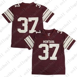 custom Montana Grizzlies Outerstuff NCAA Youth #37 Home Maroon Football Jersey Personalized Stitched Any Name Number XS-5XL