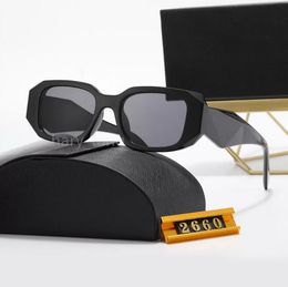 Мода солнцезащитные очки для мужчины женщина унисекс дизайнер Goggle пляж солнцезащитные очки ретро маленькая рамка роскошный дизайн UV400 черный черный 7 цвет опционально PP высочайшее качество с коробкой