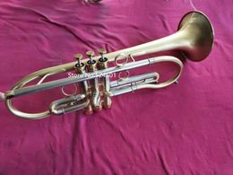 -Advanced personalizado profissional margewate trompete bb tune latão banhado a ouro superfície instrumentos de música profissional com caso