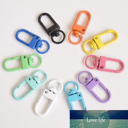 10pcs Lobster Clasp Clips Colour Paint Keychain Fit Split Ring Clasp for Christmas Halloween DIY Jewellery Keychains Making