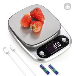 Stainless Steel Precision USB Electronic Kitchen Scale Balance Food Scale 0.1/1 Grammes Household Kitchen Tool Measuring Scale Y200328