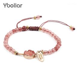 Charm Bracelets 4mm Faceted Beads Bracelet Fashion Women Natural Stone Handmade Braided Jewellery Gift1
