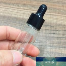300pcs/lot 10ml Glass Essential Oil Dropper Bottle 1/3oz Drop Liquid Pipette jars Amber Cosmetic Packaging