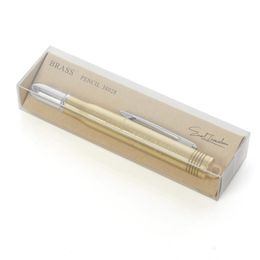 ERAL Traveler's brass ball-point pen. Mini to carry metal stationery. Very beautiful retro travel.Golden stationery series.From 201111