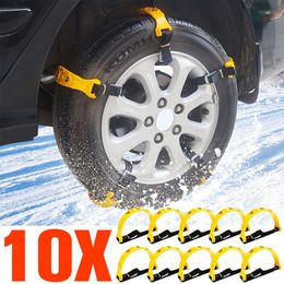Car Tire Anti-skid Chains Thickened Wheel Chain for Snow Mud Sand Road Durable TPU Skid-resistant Chains Auto Accessories