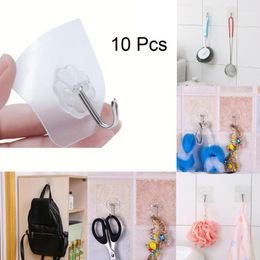 Hooks & Rails 2021 Products 10x Strong Transparent Suction Cup Sucker Wall Hanger For Kitchen Bathroomhousehold Items Low Price1