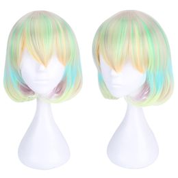 Anime Land of the Lustrous Diamond Wig Cosplay Costume Women Short Synthetic Hair Halloween Party Wigs
