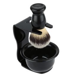 Professional Metal Shaving Stand Holders Foaming Soap Bowl Beard Shaving Tool Set Beard Brush Holder Shaving Cleaning Supplies