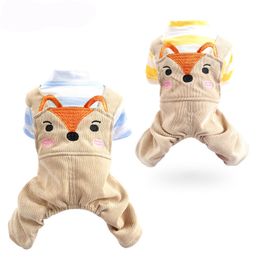 Warm Soft Fleece Pet Dog Cat Clothes Cartoon Puppy Dog Costumes Spring Winter Clothing for Small Dogs Chihuahua Yorkie Outfits T200710
