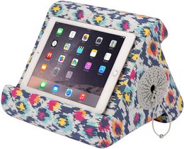 iPad Tablet Stand with Cubby Storage and Multi-Angle Viewing for Home, Work & Travel. Our iPad and Tablet Holder Has Storage for Your All Your Personal Items