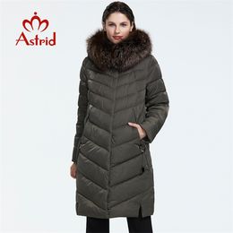 Astrid Winter arrival down jacket women with a fur collar loose clothing outerwear quality winter coat FR-2160 211223